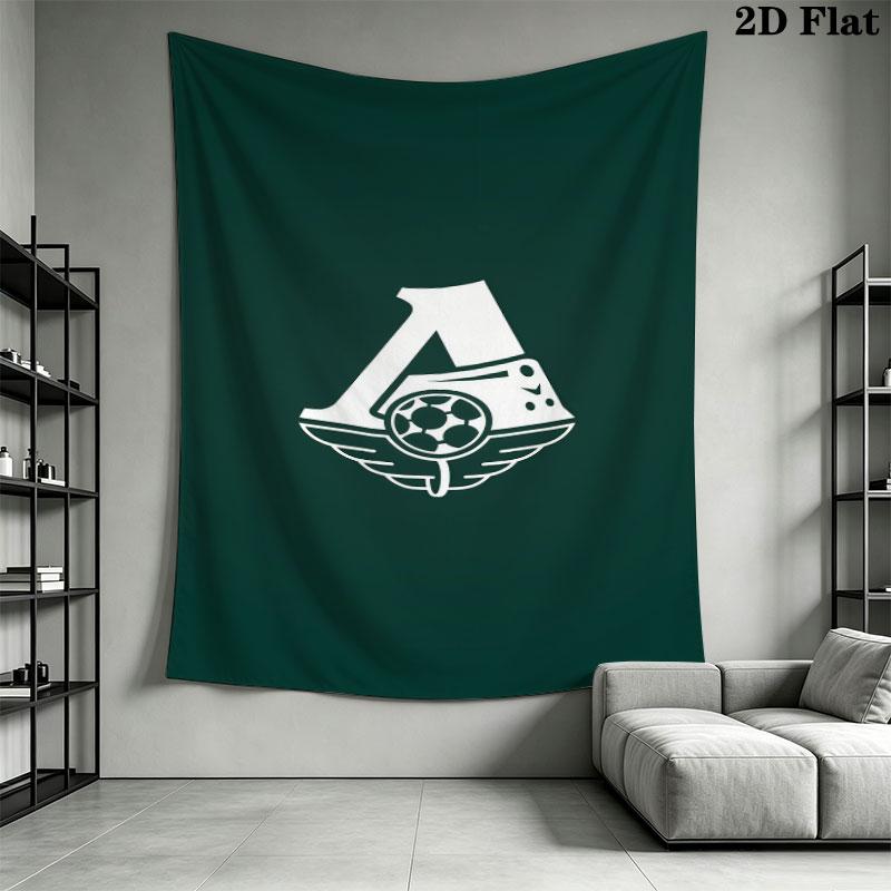 Lokomotiv Moscow Glory Wall Hanging Printed Fabric Blanket Decorative Tapestries for Bedroom Living Room Home Decor