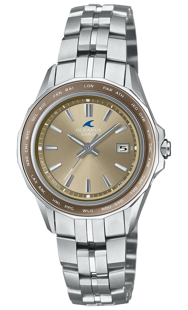 Casio Oceanus Manta Solar Watch with Sapphire Silver Radio-Controlled Crystal, OCW-S40-5AJF, Men's