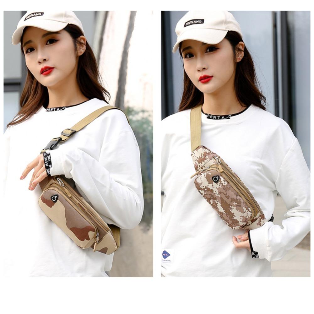 Waterproof Shoulder Belt Bags Oxford Cloth Waist Bag Banana Bag Waist Pouch Fitness