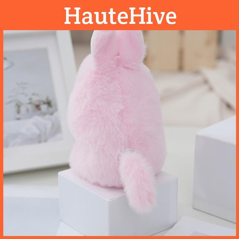 Adorable Plush Electric Bunny Realistic Walking Talking Ear-wiggling Long Fur Toy