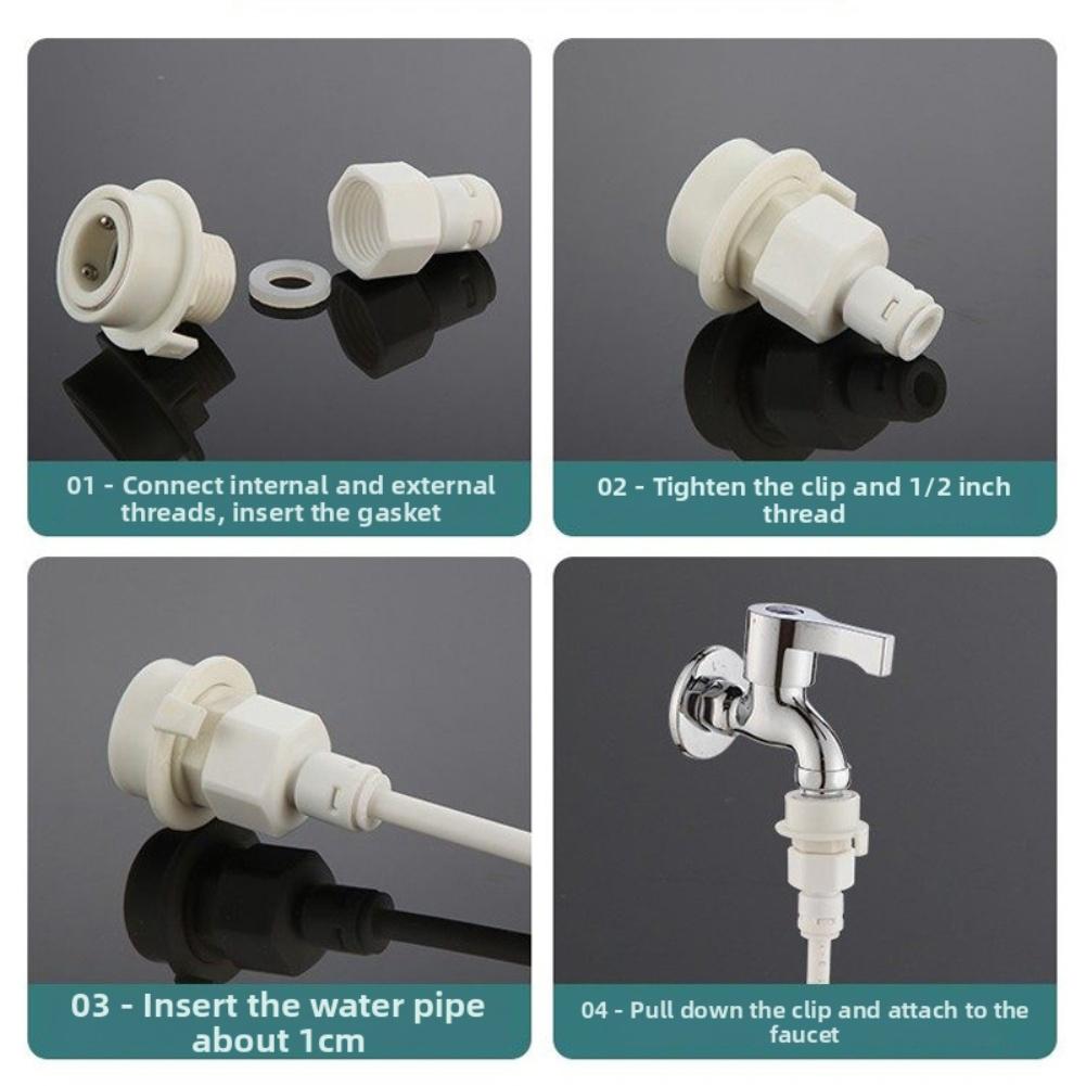 1pc Tap Adaptor Replacement Tap Connector Leak-Proof For Home Washing Machines Accessories Easy-Installation