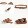 High Quality Pu Leather Belt With Bohemian Alloy Buckle For Men In Ethnic Style With Bull Head Print