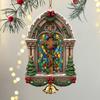 Christmas Jesus Ornaments Religious Acrylic Xmas Tree Hanging Ornaments Christian Keepsake Gift for Home Garden Wall Decor