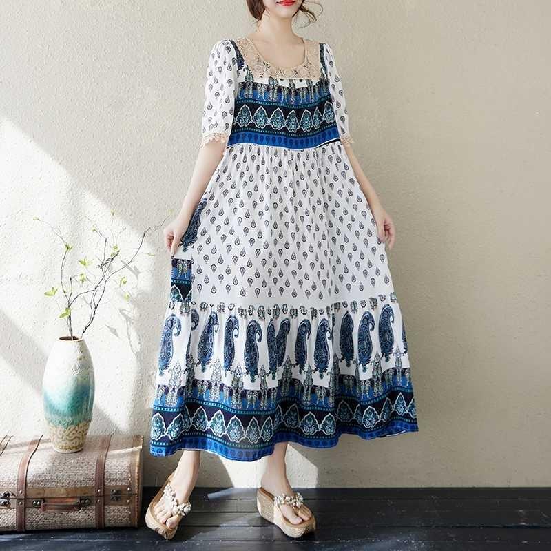 

Художественное платье свободного кроя для похудения для женщин One size