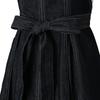Francfranc Denier Full Black Apron, Black, Women's Apron,