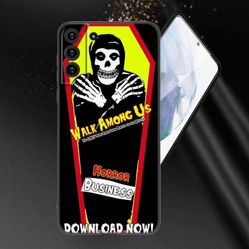 The Misfits Glenn Danzig Phone Case For Samsung Galaxy S20 S21 FE S22 Ultra S10 Lite S10E S9 S8 Plus S7 Edge Soft Black Cover