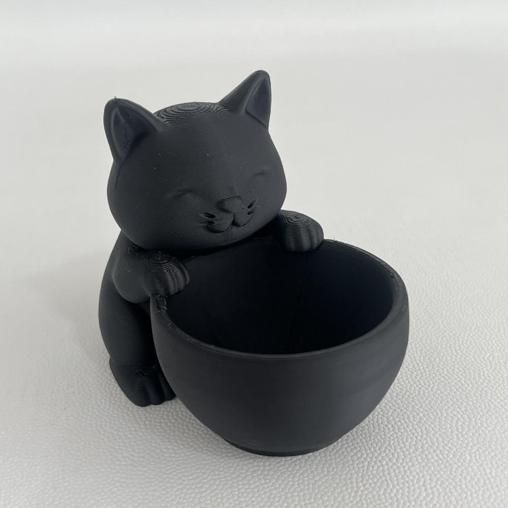 Mini Small Flowerpot Cat-Shaped with Drainage Holes Cacti Potted Plant Uniquely Designed Succulents Planter Pot