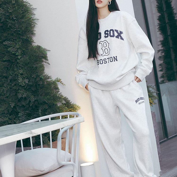 New MLB Varsity Sweatshirts Unisex Gray 3AMTV0436-43MGL