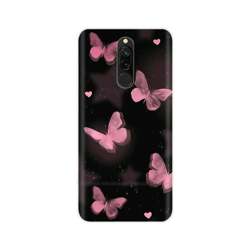 For Redmi 8 8A Pro Case TPU Silicone Shockproof Cat Phone Cover For Redmi 8 8A 7 7A redmi7 Transparent Funda Printing Soft Coque