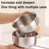 Washing Basin/Drain Basket Stainless Steel Vegetable Washing Basin Stackable Multi-Use Kitchen Strainer