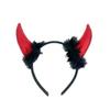 Decorations Devil Horns Headband Costume Glitter Headband Trendy Halloween Hair Band  Children
