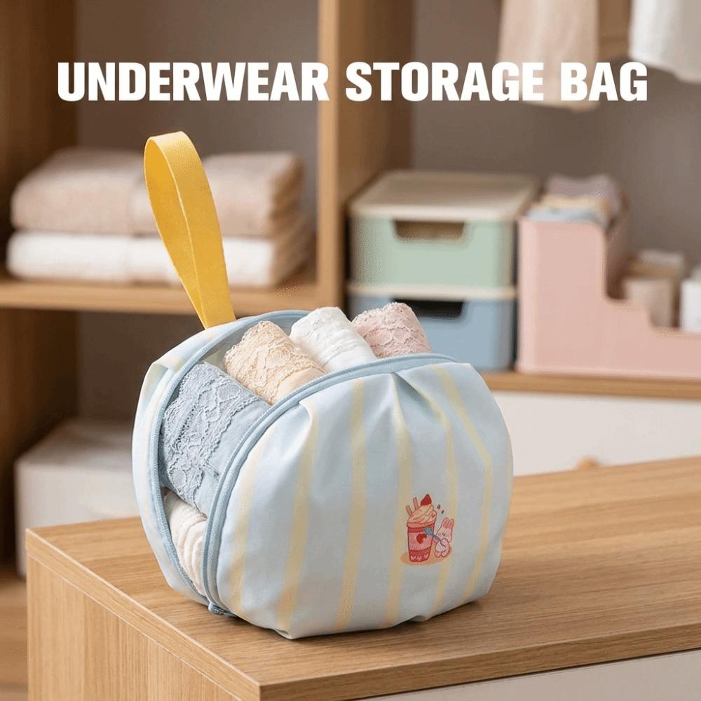 Cartoon Underwear Packing Cube Handheld Socks Sorting Pouch Lingerie Organizer  for Home
