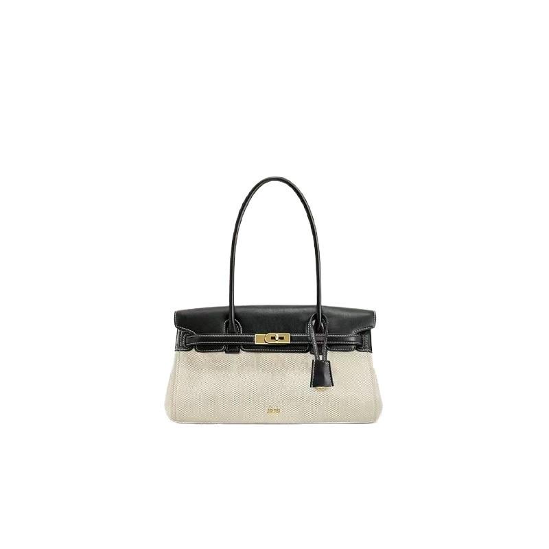 JWPEI Yara Genuine Leather Baguette Shoulder Bag - 2025 New Design for Women