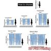 2D Flat Printing  JIT 2pcs   Curtains (Without Rod) Gnome Exchange Chic Contemporary Curtains Polyester Easy Install Curtains Room