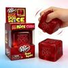 Bambini Bambini Nee Doh Nice Cube Super Squeeze Giocattolo Sensoriale Fidget, Cubo Morbido Rosso Traslucido per Sollievo dallo Stress Ansia Adulti