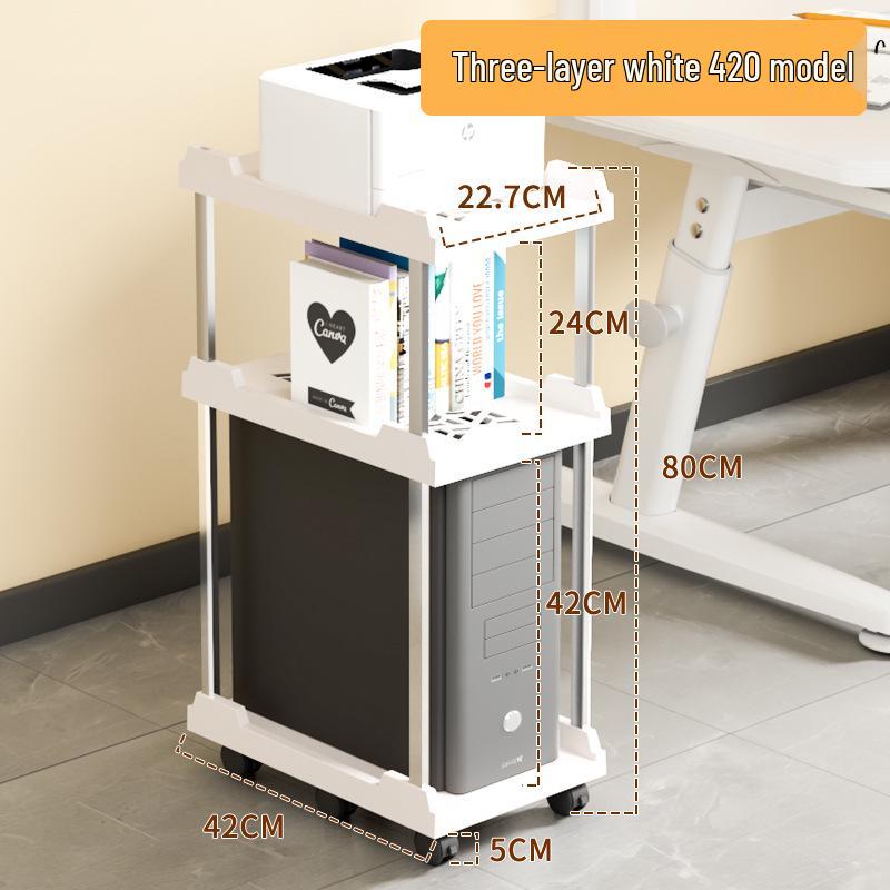Bewegliches Computergehäuse Desktop-Gehäuse mit Rädern und einziehbarer, verdickter Basis