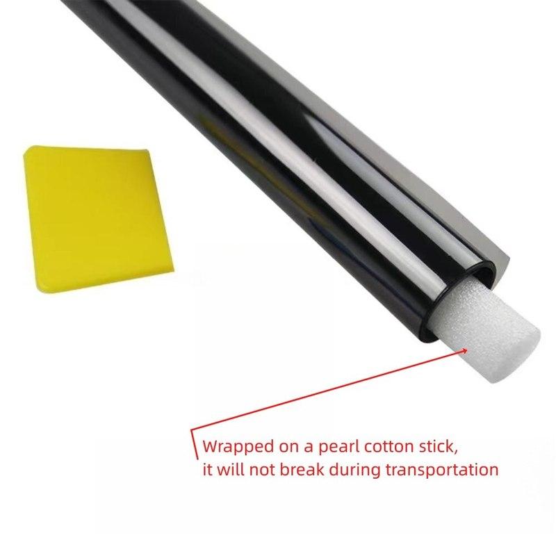 3Mx50CM VLT Black Car & Home Window Tint Film - UV & Solar Protector, Pearl Cotton Stick