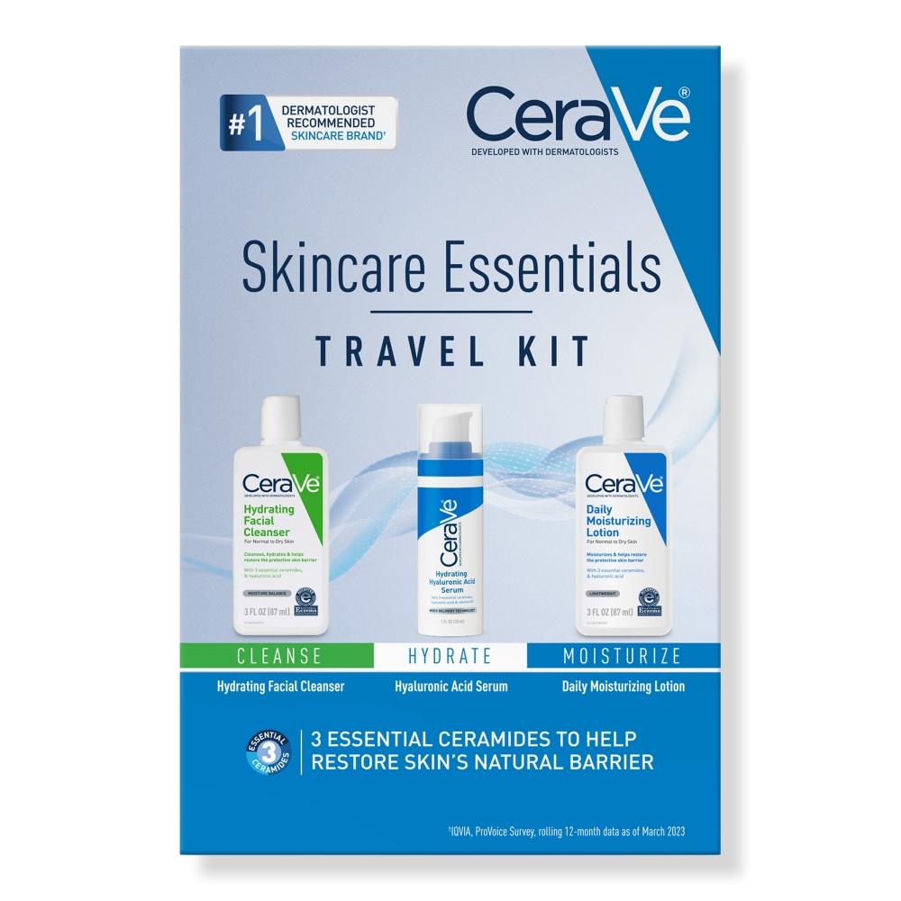 

Cerave Skincare Essentials Travel Size Kit для сбалансированной и сухой кожи
