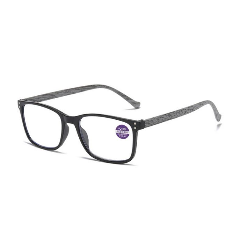 

Fashion Square Reading Glasses Men Business Anti Blue Light Presbyopic Eyeglasses for Women Reading Eyewear +1.0 +1.5 +2.0 +2.5 +100 серый