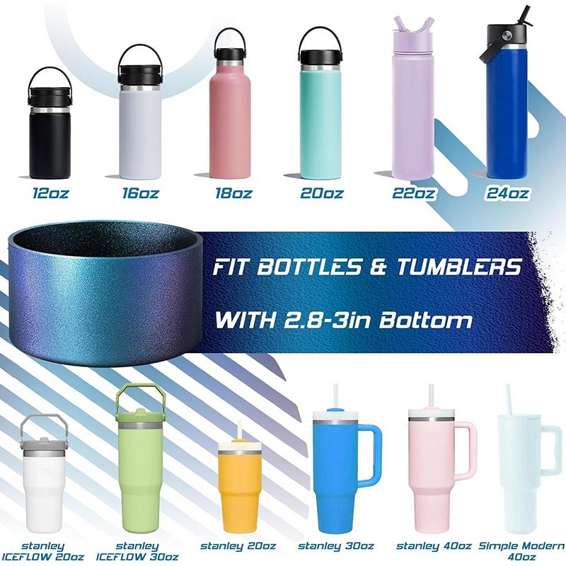 Chameleon Gradient Matte Luster Cup Holder Silicone Boot Compatible With Tumbler 20-40Oz And More 12-24Oz Water Bottles