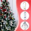 36 Pieces Christmas Ornaments Hanging Crystals Decorative Year Celebration Wreath Winter