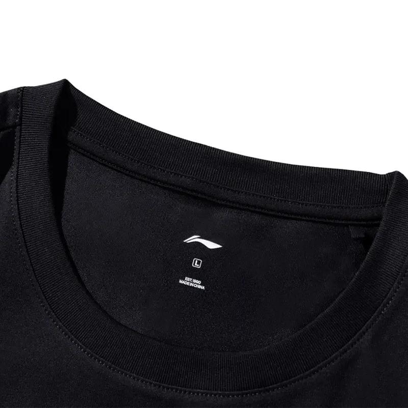 Li-Ning American Style Round Neck Short Sleeve T-Shirt Loose Comfortable Versatile Shorts Casual Sports Suit Unisex Sportswear AHSUA27-2+YKSV129-1