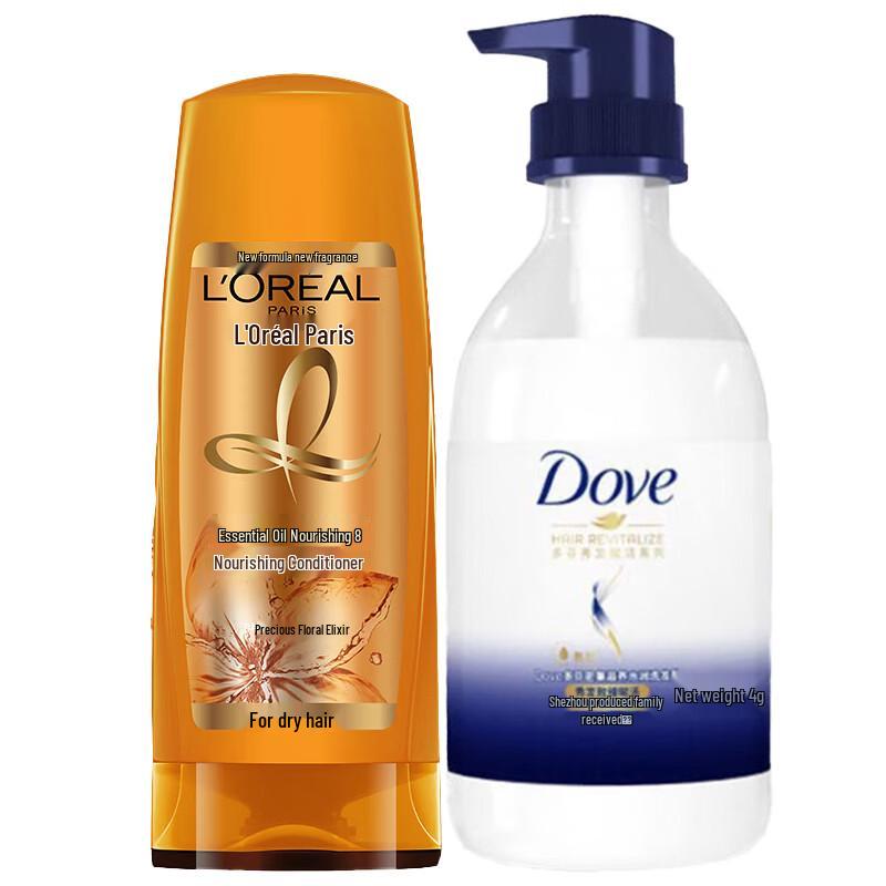 Dove Body Wash & L Oreal Hair Conditioner Bundle