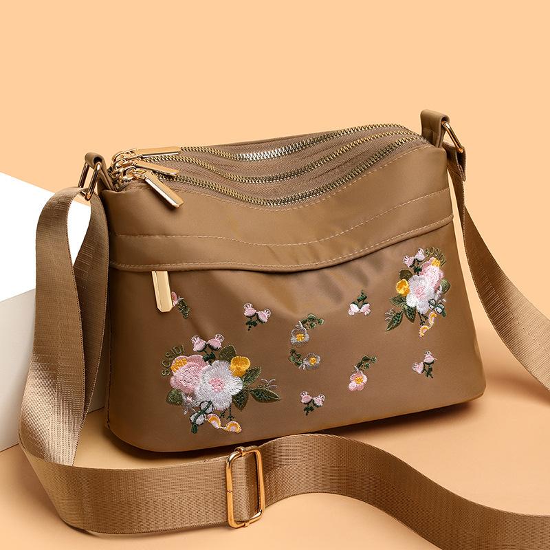 Artistic and Chinese-style Embroidered Women's Single-shoulder Bag Crossbody Fashionable Women's Backpack Large-capacity Bag