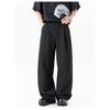 New Chinese Style Jacquard Pleated Breathable Straight Casual Long Pants For Men