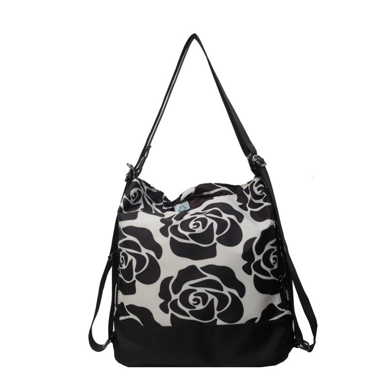 

2025 новая сумка через плечо в китайском стиле большой вместимости рюкзак-трансформер рюкзак с китайским узлом нейлоновая сумка-мессенджер One Size