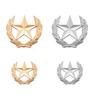 Stylish Wheat And Star Emblem Brooch Alloy Vintage Pin Wheat Star Brooch Pin For Clothing Accessories Lapel Decor