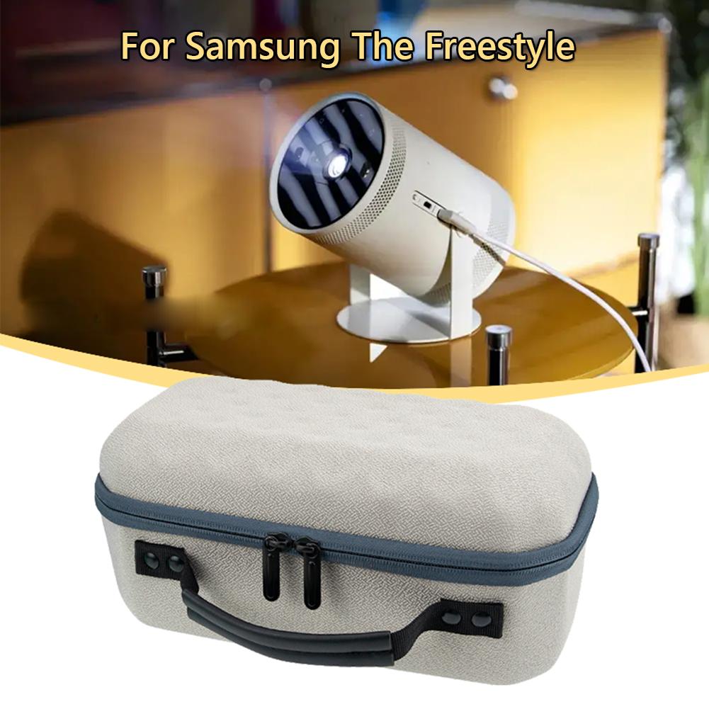 Portable Carrying Case Projection Bag for Samsung TheFreestyle Multifunctional Zipper Projector Carrying Case Thickened Mesh Bag