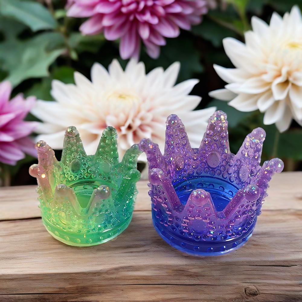 Crown Storage Box Silicone Mold Ring Jewelry Display Holder Ashtray Resin Mould DIY Epoxy Resin Crystal Making Crafts