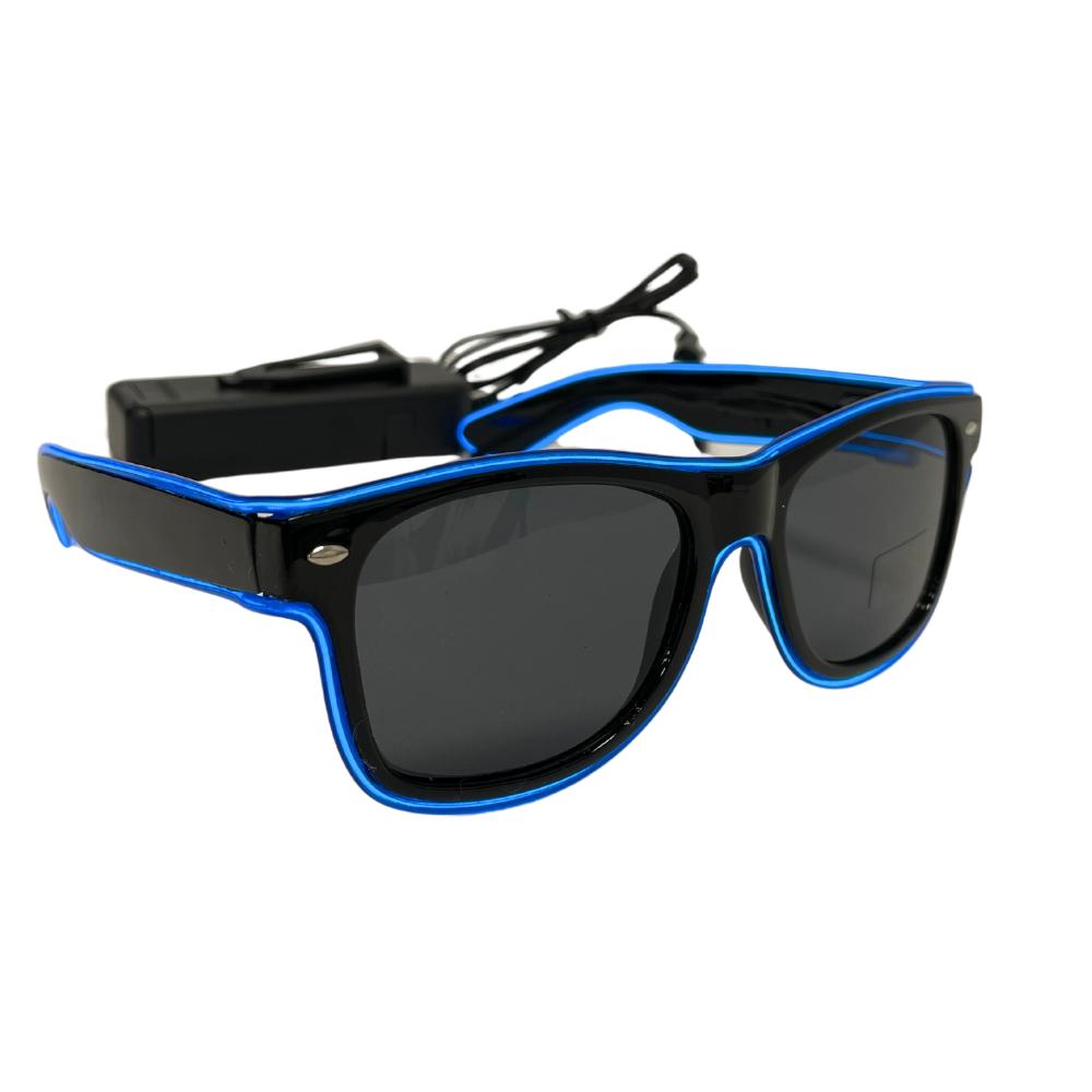 Glowing glasses LED gadget party funny blue frames St. Andrew's Day