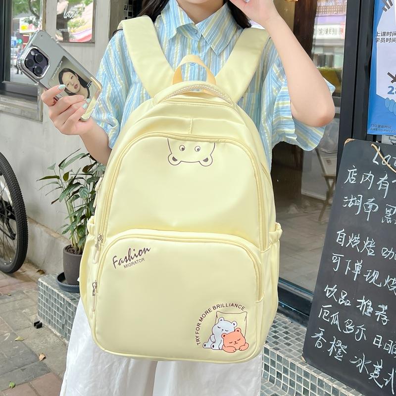 Schoolbag cute schoolbag female Korean version Japanese small fresh backpack campus backpack versatile junior high school student high school student