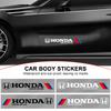 2pcs Car 3D Stickers Auto Side Body Sports Sticker Decals Car Accessories For Civic Fit Jazz Accord Pilot Passport Stepwgn CRV BRV HRV