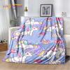 Cartoon Cute Unicorn Soft Plush Blanket,Children's Flannel Blanket Throw Blanket for Living Room Bedroom Bed Sofa Picnic Cover