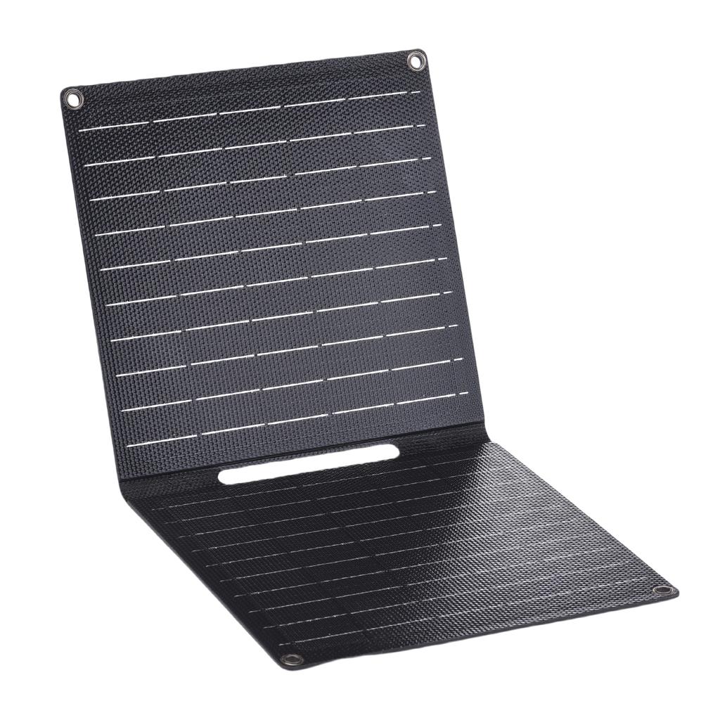 15W 5V Portable Foldable Solar Panel IP67 Waterproof USB and Type-C Outputs Solar Panel Charger for