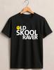 Old School Raver T-Shirt, Retro 90s Dance Festival Clubbing DJ Smiley Gift Tee