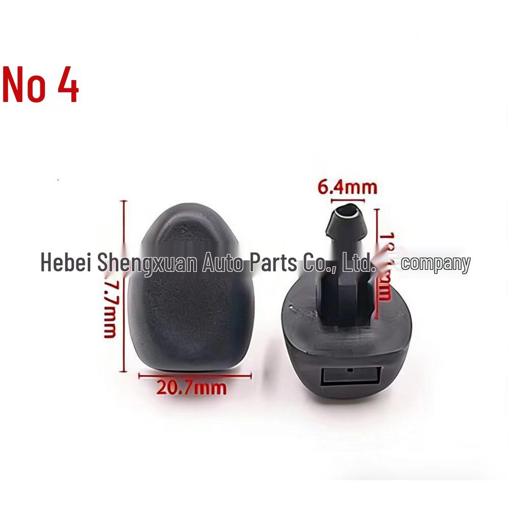 Windshield Washer Hood Wiper Sprayer Nozzle Set