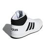 Adidas Hoops 2.0 Mid White Black Sneakers BB7208