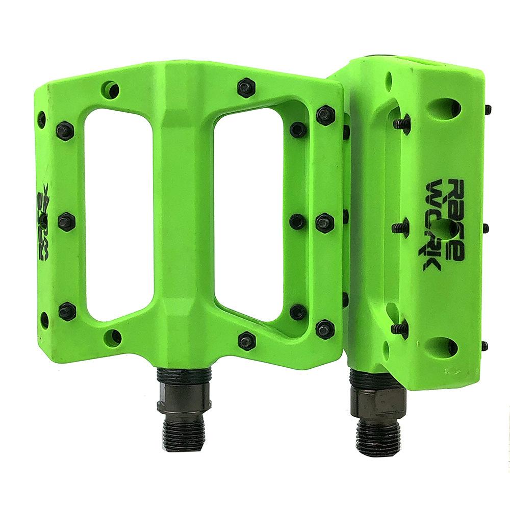 RACEWORK Road Bike Pedals Ultralight Nylon Fiber Pedal Seal Bearing Anti-Slip MTB Road Bike Bicycle Parts