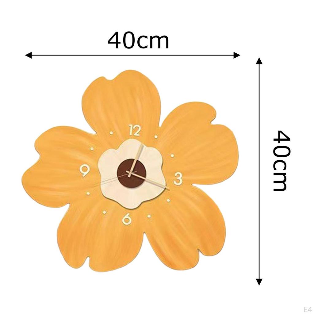 Elegant Floral Wall Clock for Home Decor