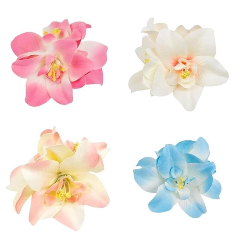 Hawaiian Flower Hair Clip 3 Orchids Hair Accessories Fashion Hair Pins for Beach Vacation Party