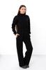 Jumpsuit – Women's Warm Zip-Up with Stand Collar & Waist Tie, Winter 8443-025 HC
