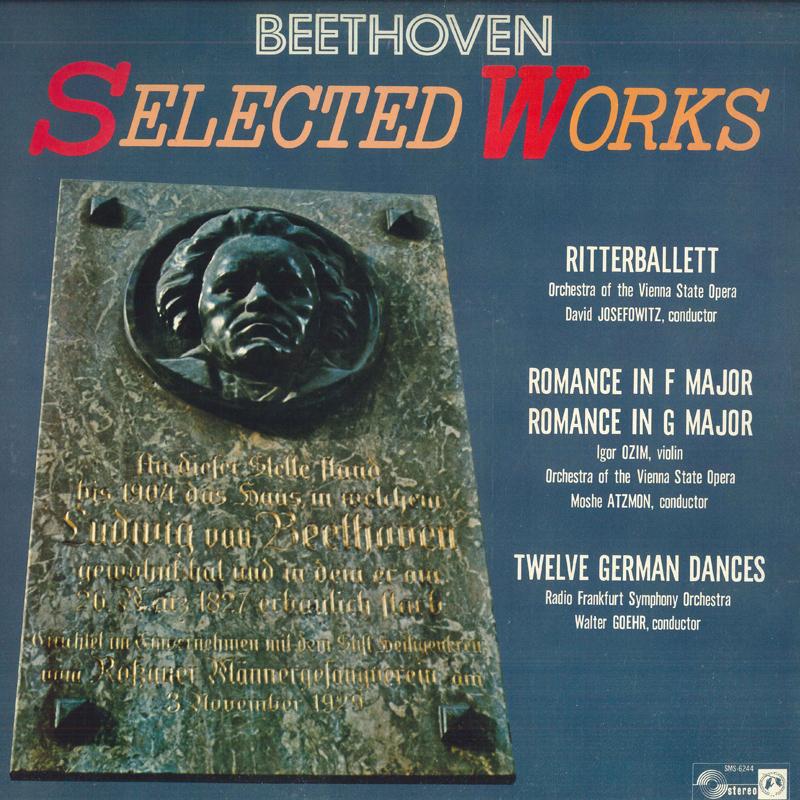 

LP Record Beethoven Music to the Knights Ba SMS6244 CONCERT HALL Japan Classical Used