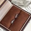 Popular Niche Cross Ear Buckle Simple Micro Zircon Earrings Earrings