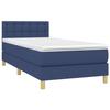 Maison Exclusive - Sommier à lattes de lit avec matelas LED Bleu 100x200 cm Tissu