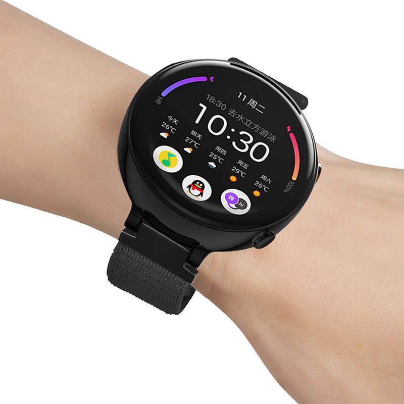 For Huami Amazfit Verge 2 (A1807) Nylon Sport Loop Watch Bands Adjustable Strap with Spring Bar