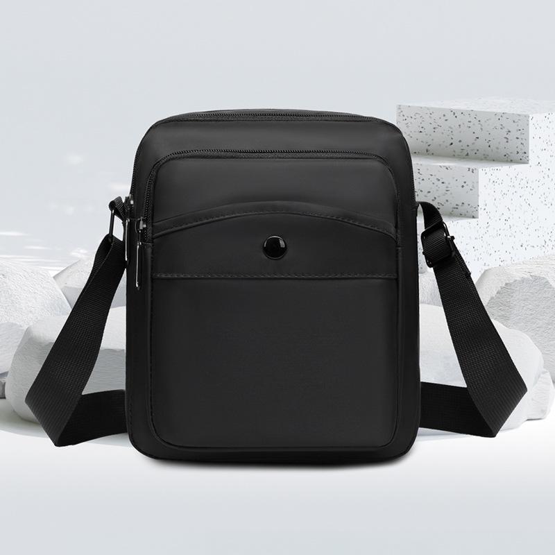 Men's Lightweight Oxford Cloth Crossbody Bag - Trendy Travel Shoulder Handbag & Vertical Sports Backpack